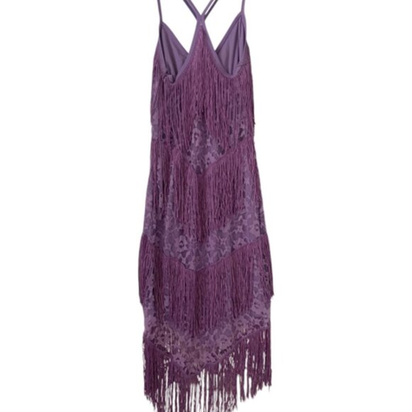 ASOS   Sexy Fringe Trim Bodycon dress    Size 6 - Picture 12 of 12